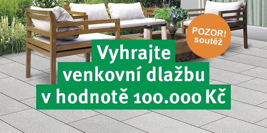 Vyhrajte venkovní dlažbu v hodnotě 100 000 Kč